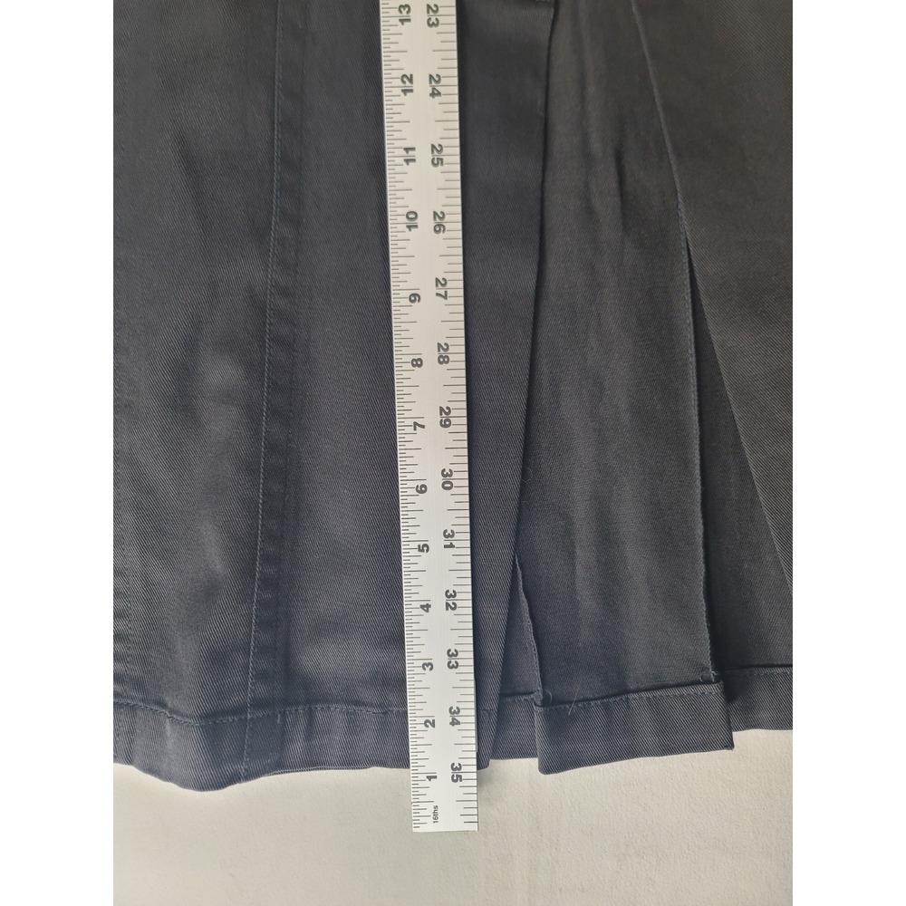 Vintage Together Black Button Front Midi Skirt Pleated Back‎ Dark Academia - Picture 7 of 9